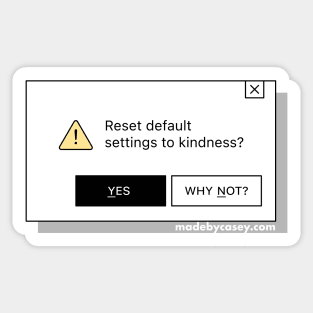 Reset Sticker